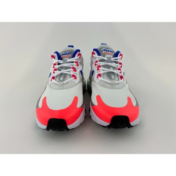 Nike Air Max 270 React Orange Blue Women's Sneakers Shoes Silver - Picture 8 of 12